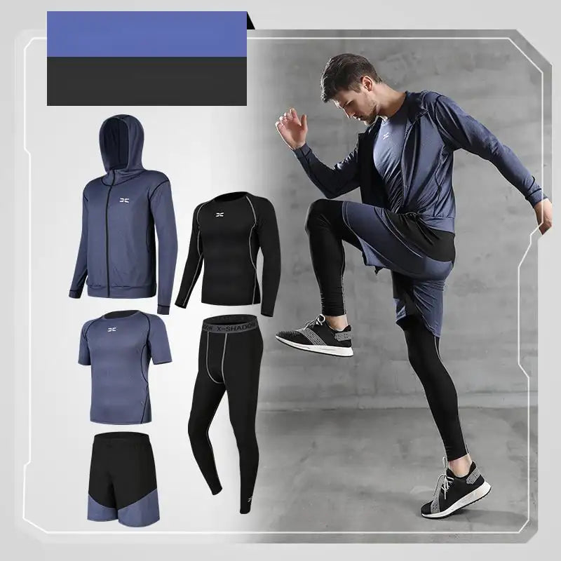 Quick-Drying 5-Piece Basketball Training Suit