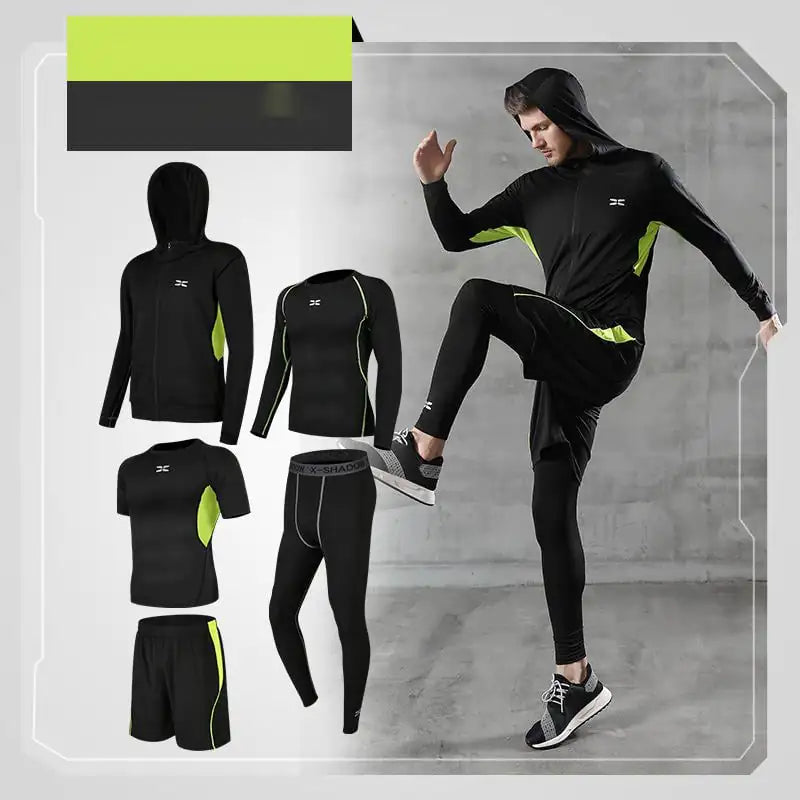 Quick-Drying 5-Piece Basketball Training Suit