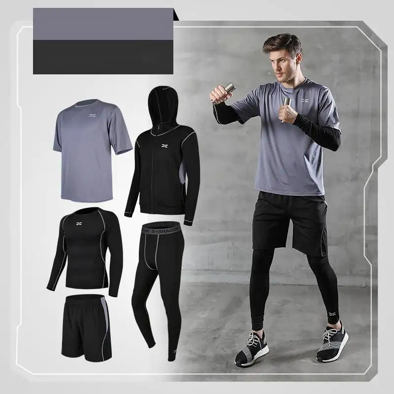 Quick-Drying 5-Piece Basketball Training Suit