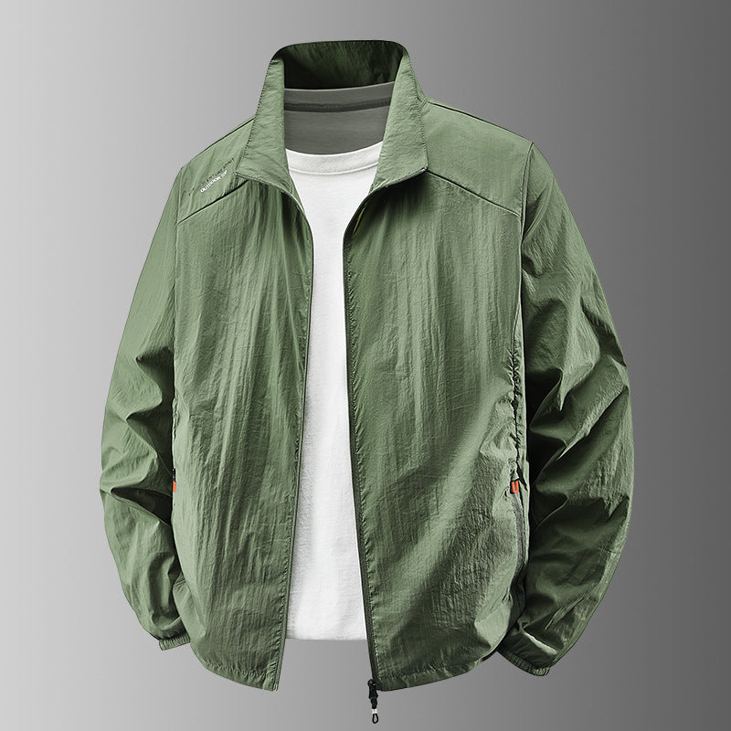Mens Lightweight Casual Large-size Sun-protective Jacket
