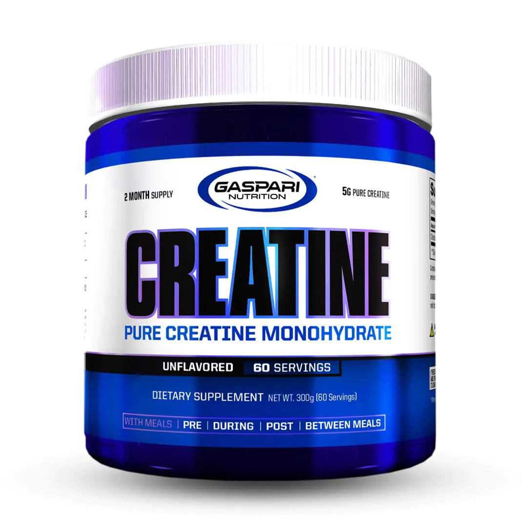 Gaspari Nutrition Pure Creatine Monohydrate 5g of Pure Creatine Boost Muscle and Size (Unflavored 60 Servings)